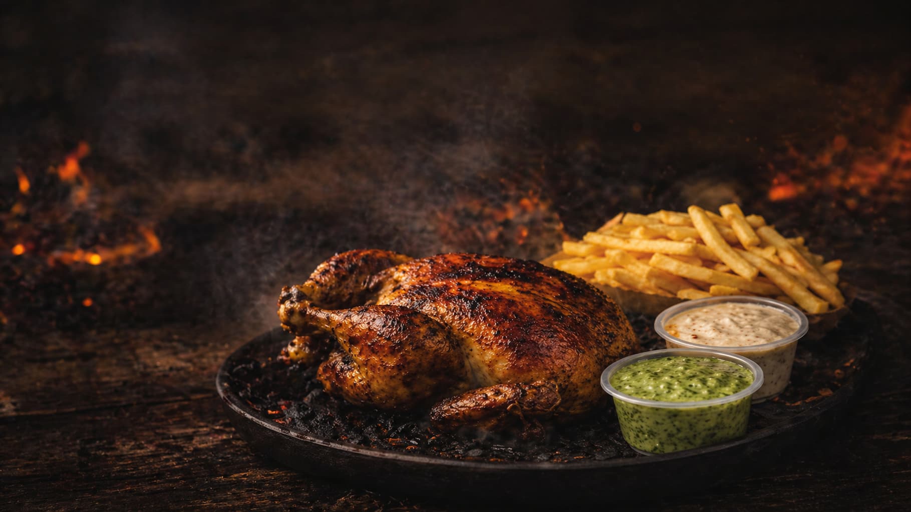 Pollo asado a las brasas Pollo Urbano